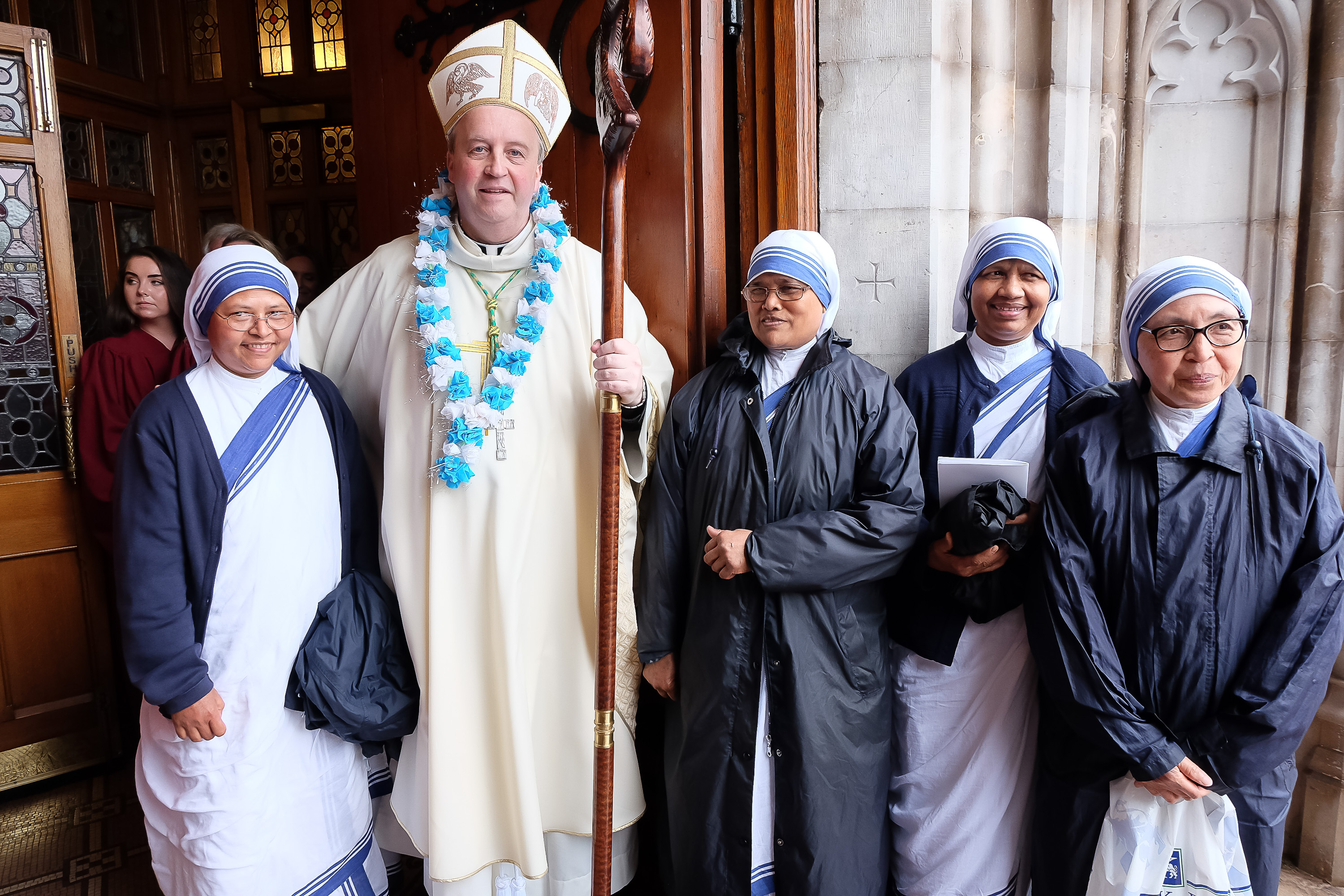 Bishop Michael Router is congratulated by the sisters of the Missionaries of Charity  Ordination of Bishop Michael RouterSt Patrick's Cathedral, Armagh,  21 July 2019Credit: LiamMcArdle.comOrdination of Bishop Michael RouterSt Patrick's Cathedral, Armagh,  21 July 2019Credit: LiamMcArdle.com