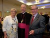 The new Bishop Michael Router, with his sister Breda Murphy, and his godfather Michael Murphy, at a celebration dinner following the Bishop's Ordination
 
Armagh City Hotel, Armagh,  
21 July 2019
Credit: LiamMcArdle.com