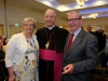 The new Bishop Michael Router, with his sister Breda Murphy, and his godfather Michael Murphy, at a celebration dinner following the Bishop's Ordination Armagh City Hotel, Armagh,  21 July 2019Credit: LiamMcArdle.com