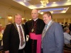 Mayor of Drogheda, Paul Bell and Shane P.O'Reilly with the new Bishop Michael Router at a celebration dinner following the Bishop's Ordination
 
Armagh City Hotel, Armagh,  
21 July 2019
Credit: LiamMcArdle.com