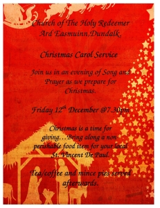 Dundalk Christmas Carol Service @ Church of Holy Redeemer, Dundalk