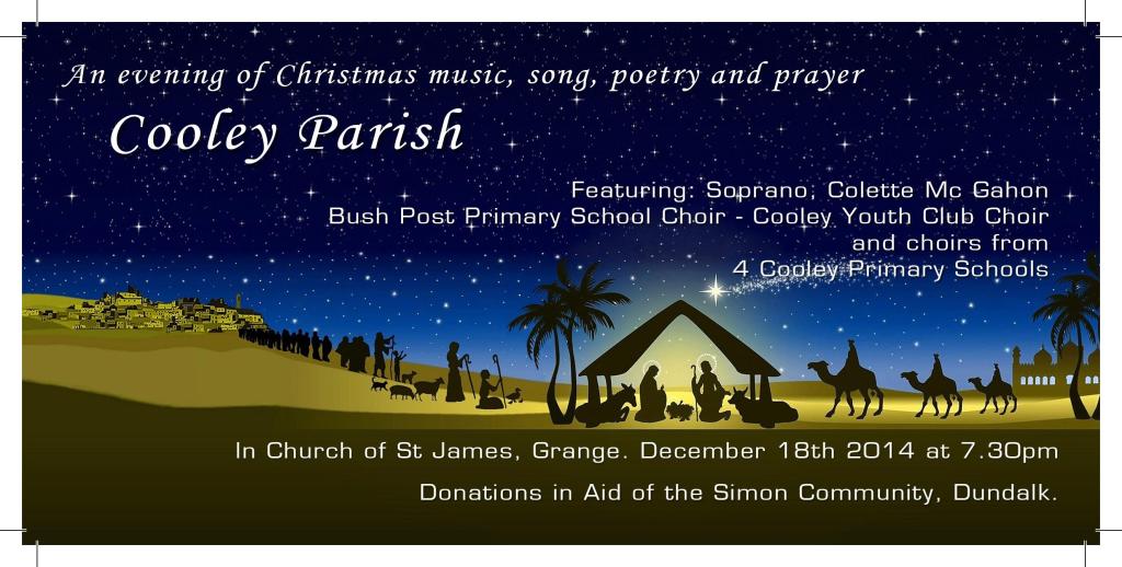 An evening of Christmas music, song, poetry and prayer @ Cooley Parish